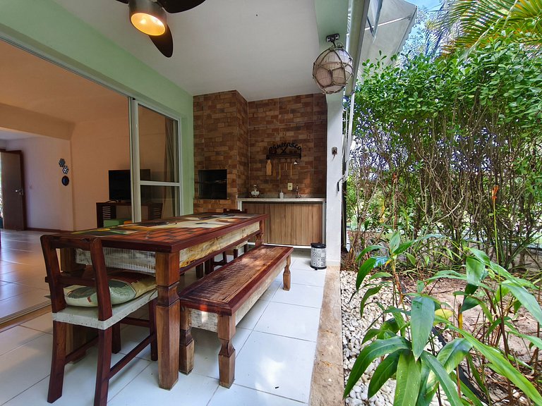 Reserva Imbassaí Apartamento 1 quarto térreo área de churras