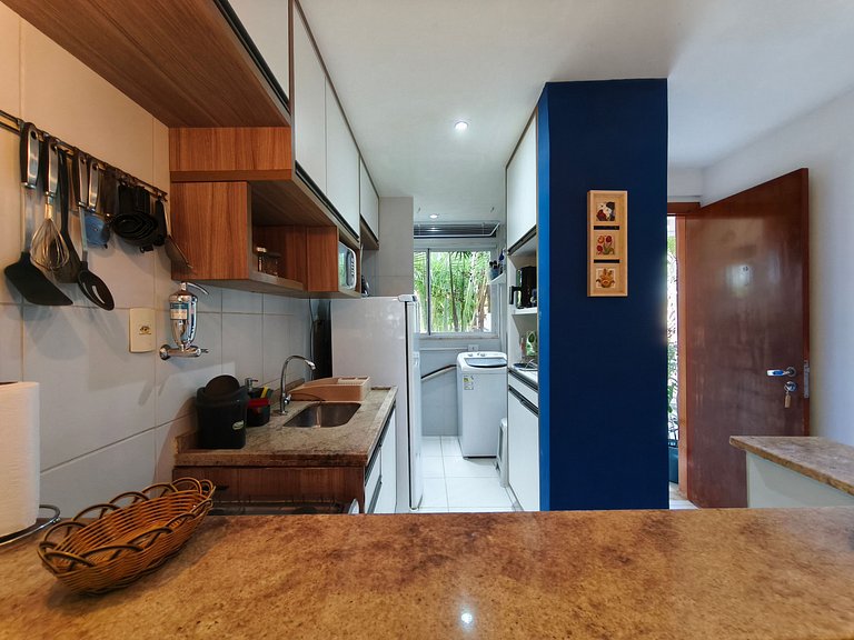 Appartement 1 chambre au rez-de-chaussée avec coin barbecue