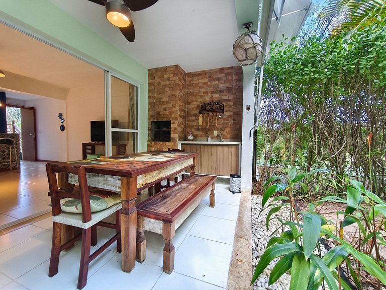 Reserva Imbassaí Apartamento 1 quarto térreo área de churras