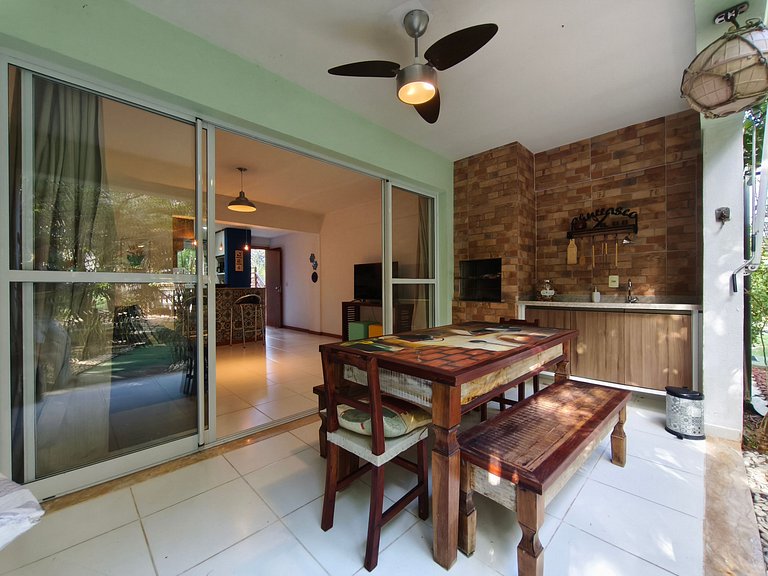 Reserva Imbassaí 1 bedroom ground floor apartment with barbe