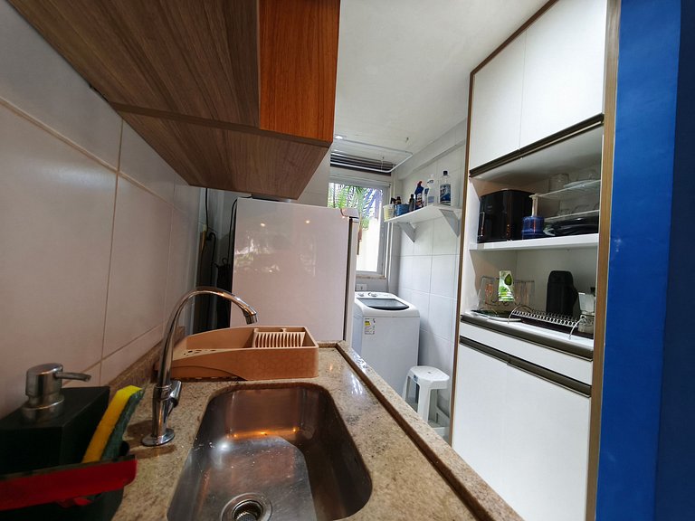 Appartement 1 chambre au rez-de-chaussée avec coin barbecue