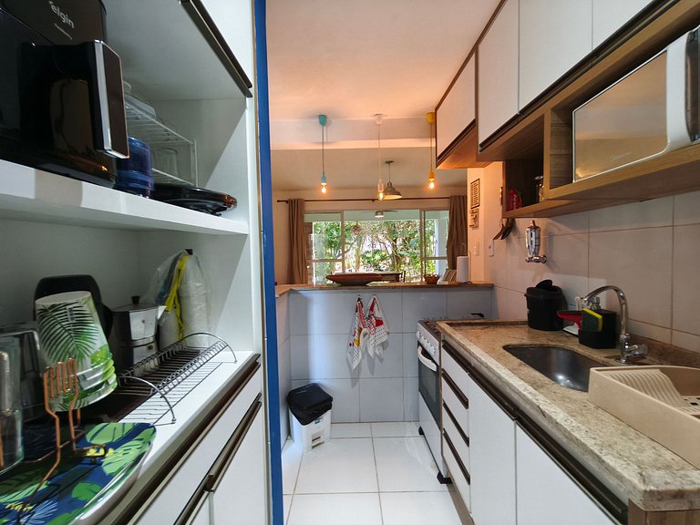 Reserva Imbassaí 1 bedroom ground floor apartment with barbe