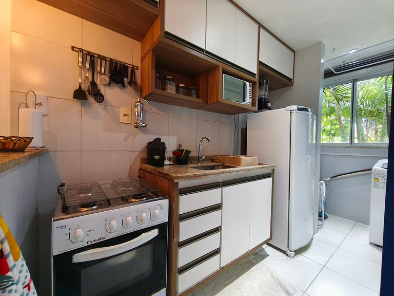 Appartement 1 chambre au rez-de-chaussée avec coin barbecue