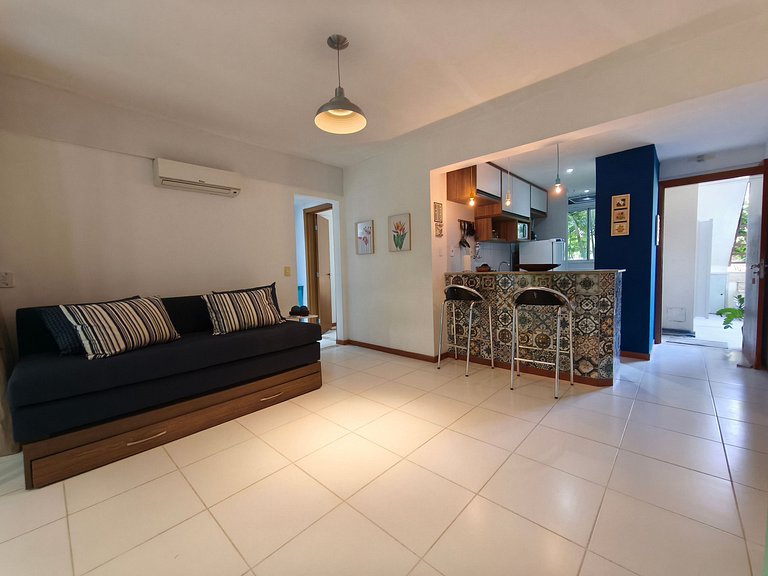 Reserva Imbassaí 1 bedroom ground floor apartment with barbe