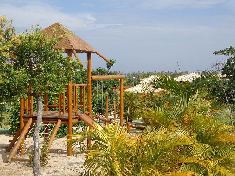 Reserva Imbassaí 1 bedroom ground floor apartment with barbe